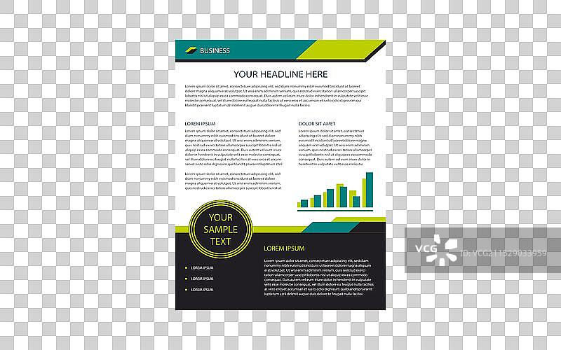 企业商务宣传单模板设计套件图片素材