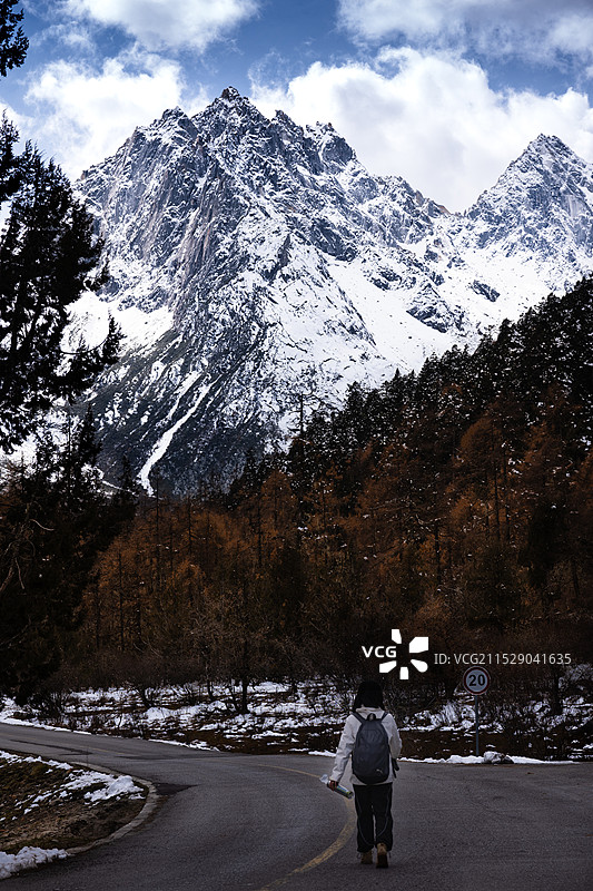 毕棚沟行走图片素材