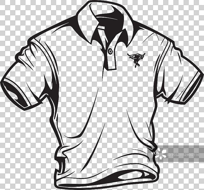 休闲自信的Polo衫图标，运动风格图片素材