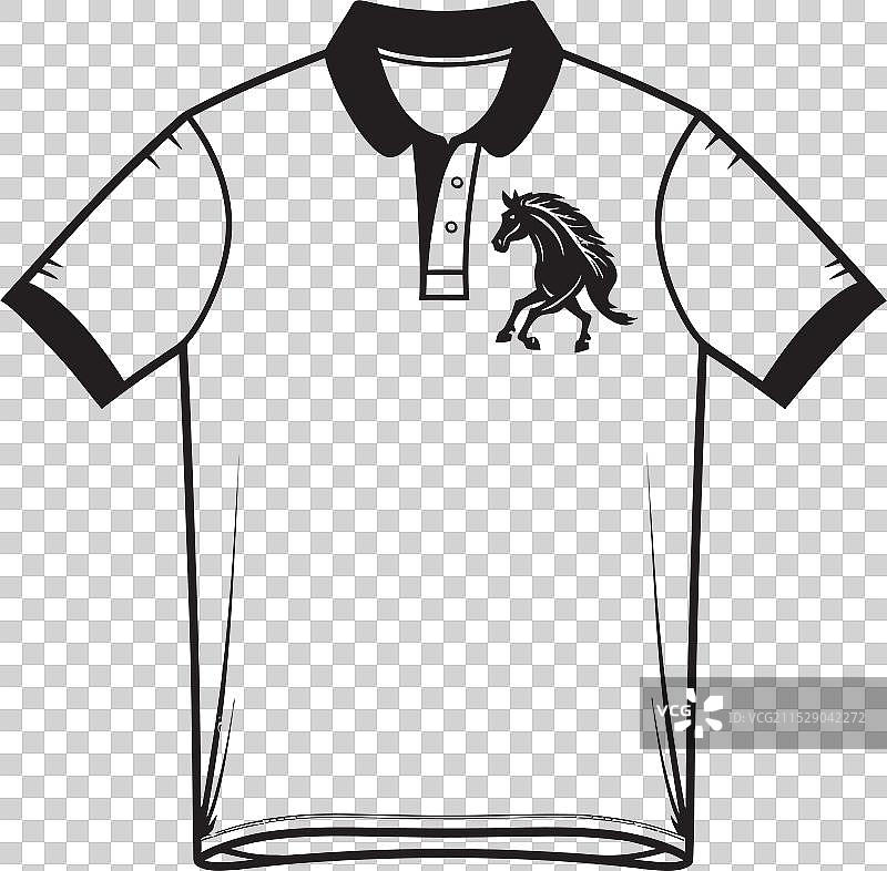 休闲自信的马球衫标志运动风格图片素材