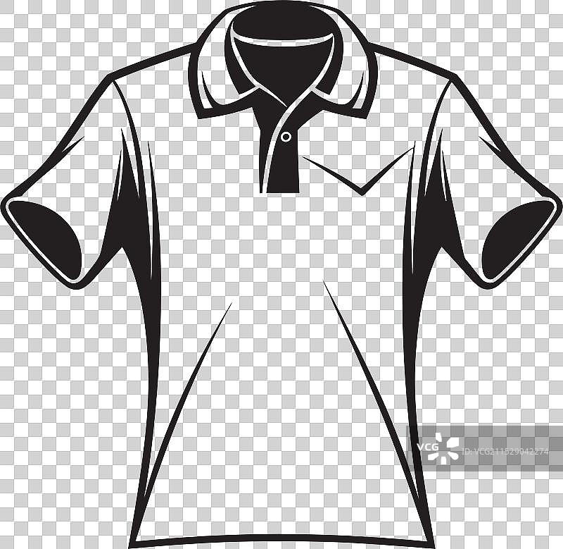 现代运动风格的Polo衫标志图标图片素材