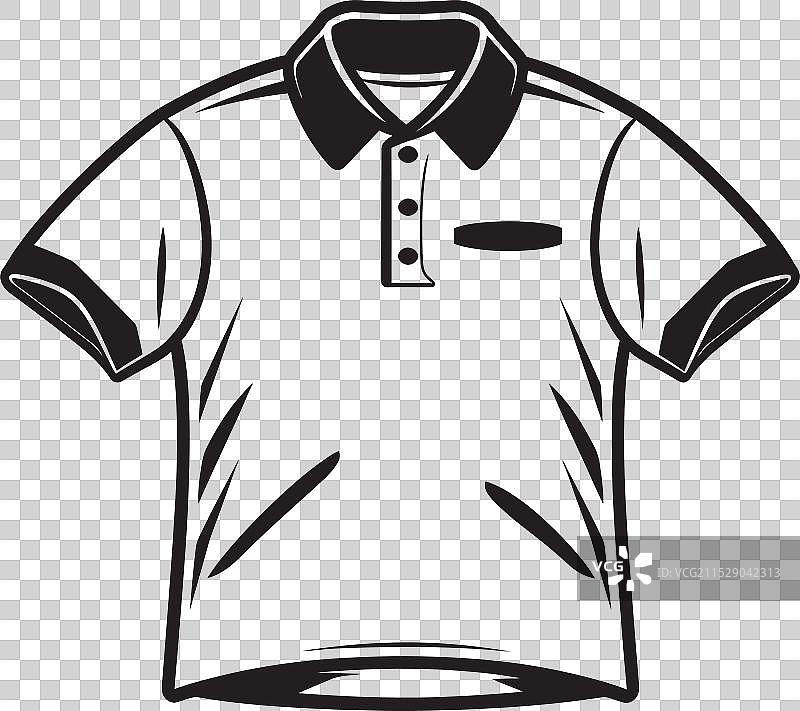 城市边缘的马球衫徽章抛光马球衫图片素材