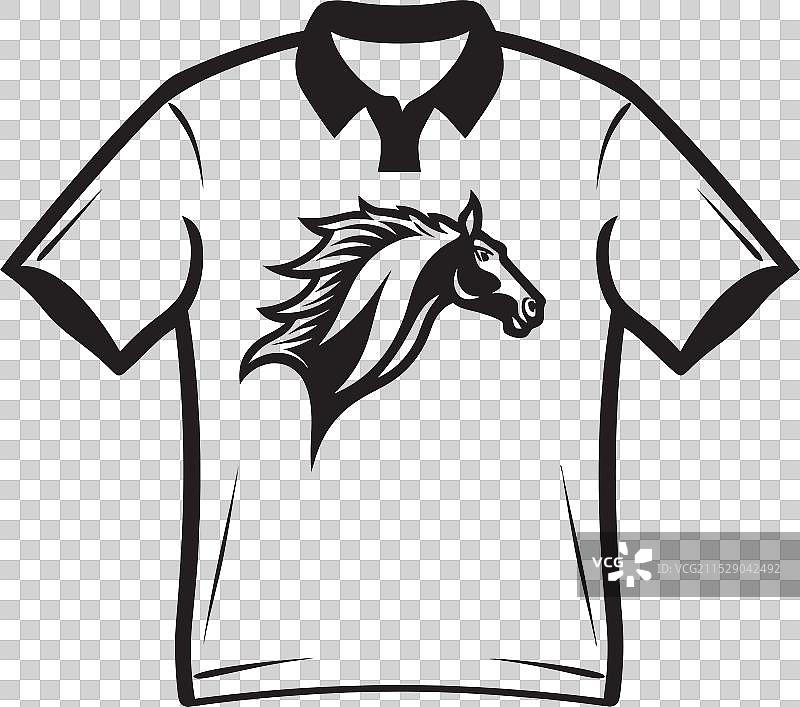 复古风格的马球衫徽章 现代感图片素材