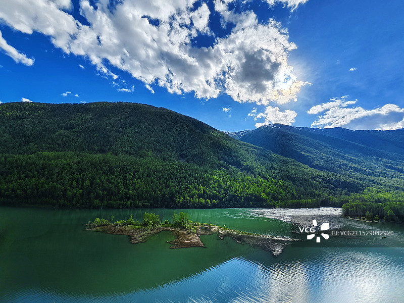 卧龙湾风光美如画图片素材