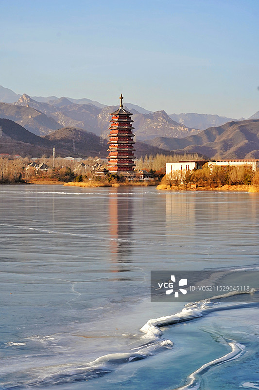 北京怀柔雁栖湖景区图片素材