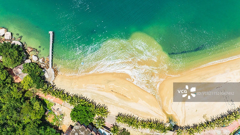 广东深圳南澳柚柑湾海岸美景图片素材