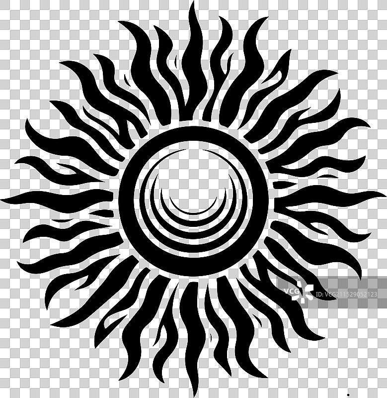 下载令人惊叹的太阳剪影艺术作品用于联合国图片素材