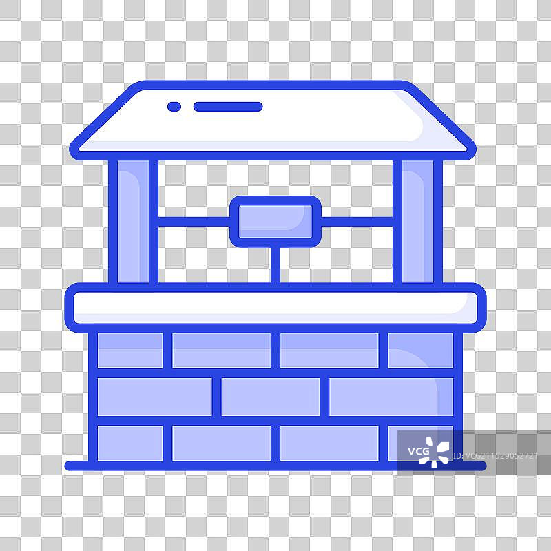 时尚设计中的水井惊艳图标图片素材