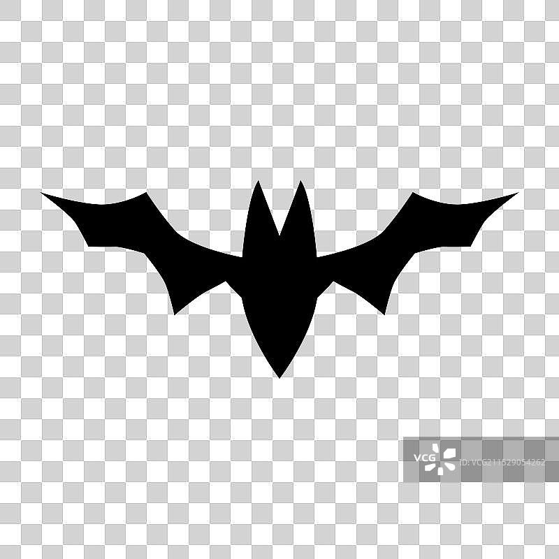 蝙蝠的黑色剪影图片素材