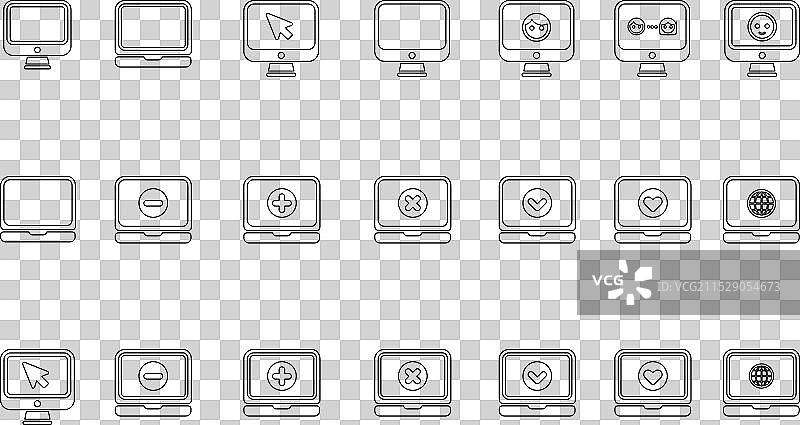 电子产品图标集图片素材