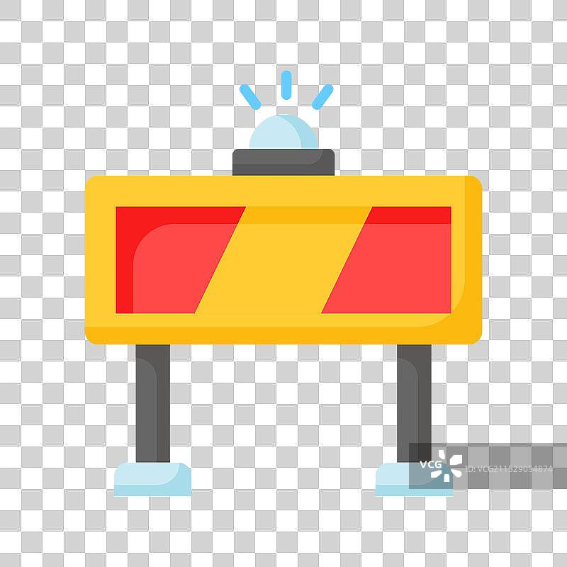 可定制的现代建筑障碍物图标图片素材