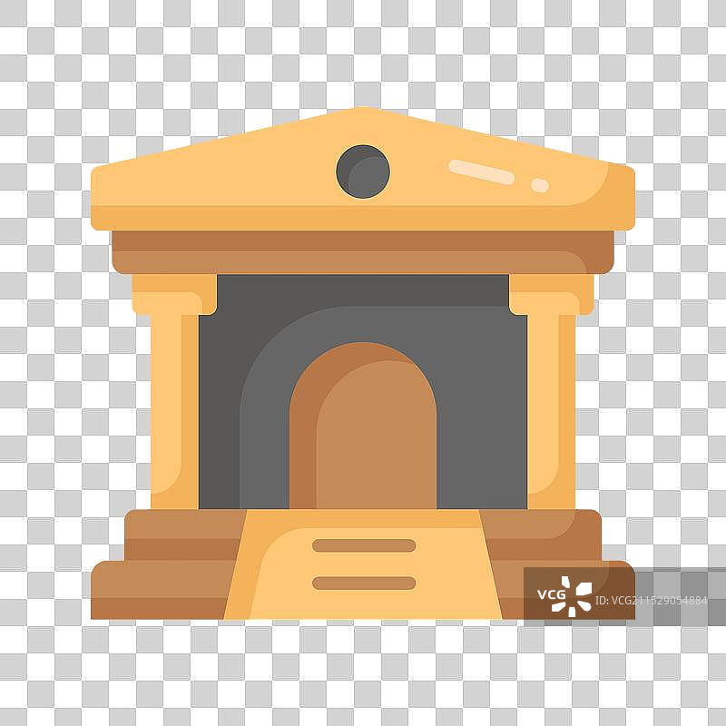 精心设计的政府法院建筑图标图片素材