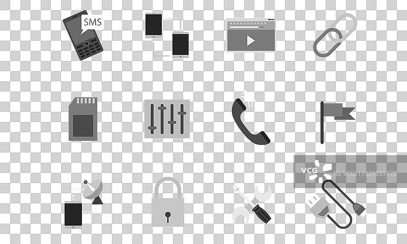 电子产品图标集图片素材