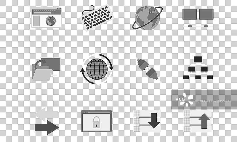 电子产品图标集图片素材