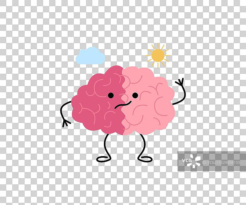 大脑与情绪变化的金属双相障碍问题图片素材