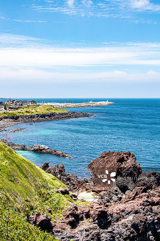 济州岛的梦幻海滨图片素材