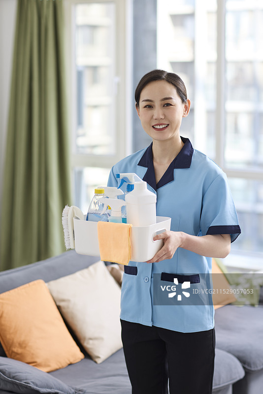 家政人员打扫卫生图片素材