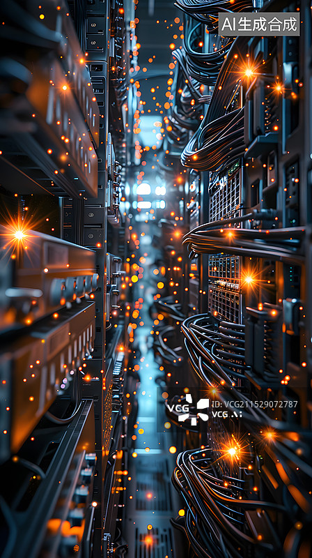 【AI数字艺术】科技手机接头图片素材