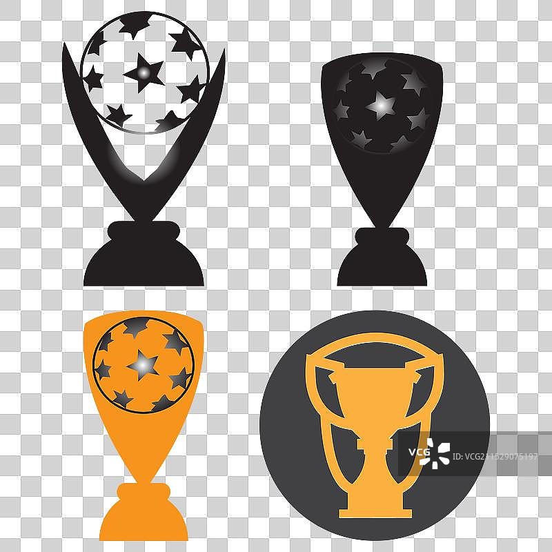 奖杯图标符号设计模板图片素材