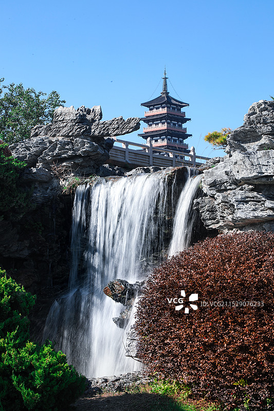 扬州瘦西湖秋景图片素材