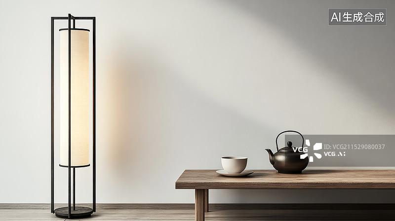 【AI数字艺术】新中式室内装修风格图片素材