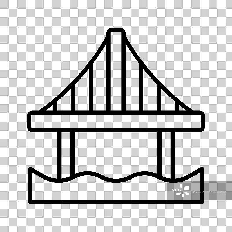 桥梁设计，背景为白色图片素材