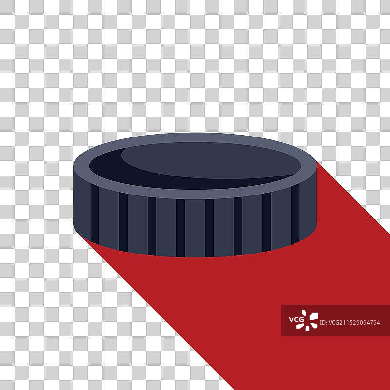 相机镜头滤镜放在红色背景上图片素材