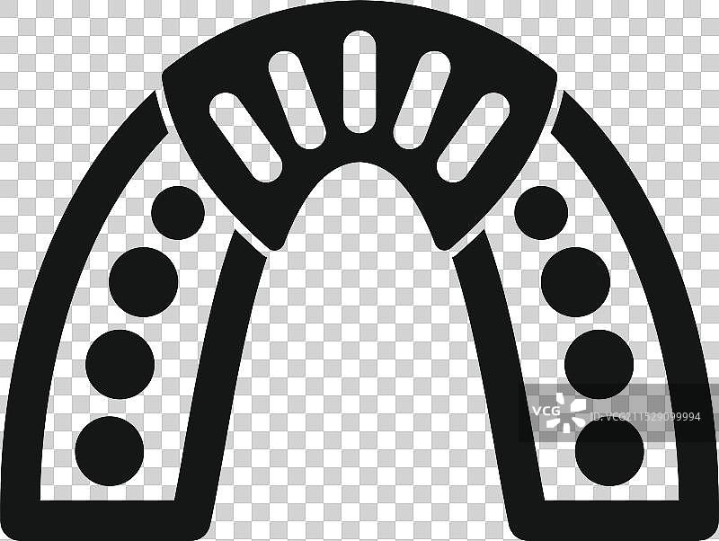 可拆卸的保持器在牙齿矫正后保持牙齿排列图片素材