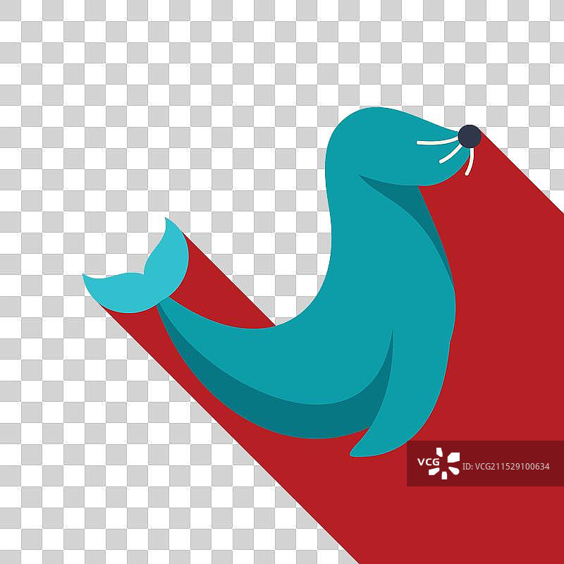 蓝色印章在红色背景上摆姿势图片素材