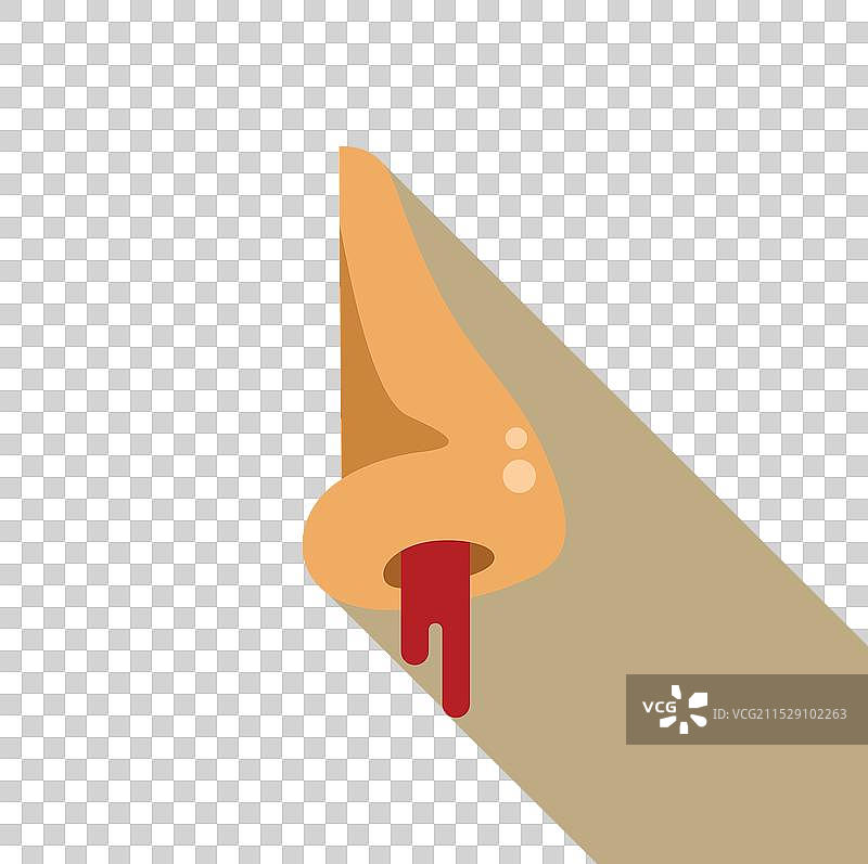 人类鼻子流血受伤图标展示图片素材