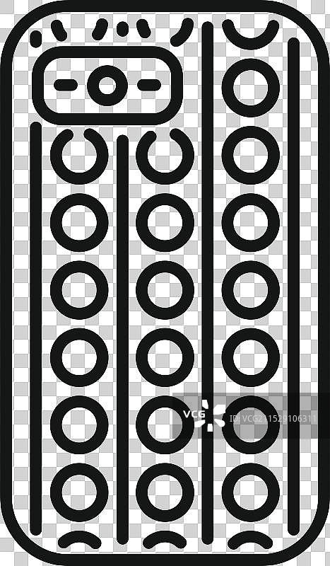 时尚与减压相结合的泡泡手机壳图片素材