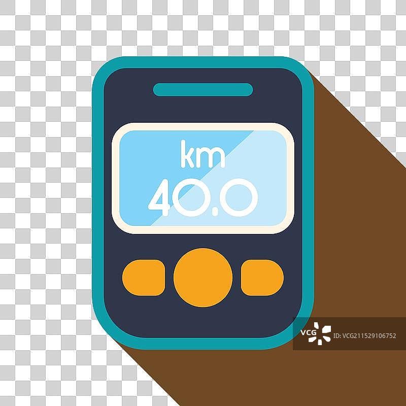 智能手机上的健身应用显示40公里图片素材