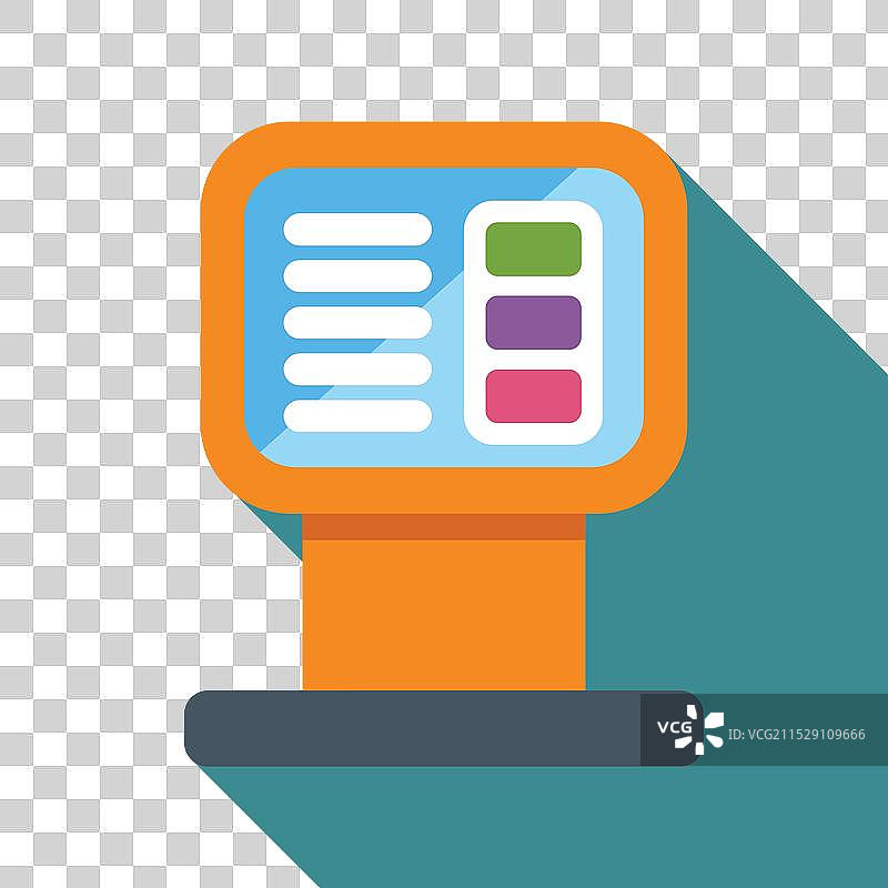 信息亭展示重要数据图片素材