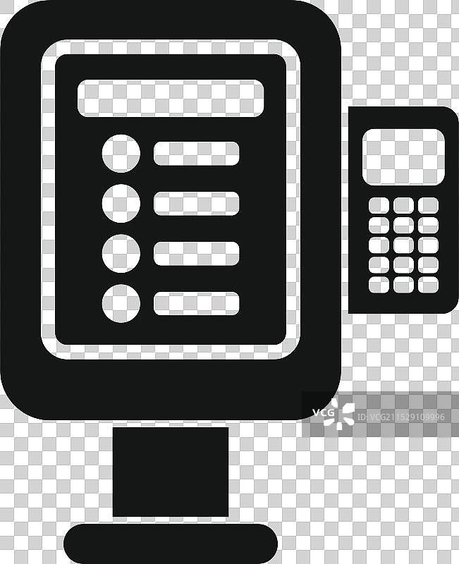 自助点餐亭显示快速餐饮的数字菜单图片素材