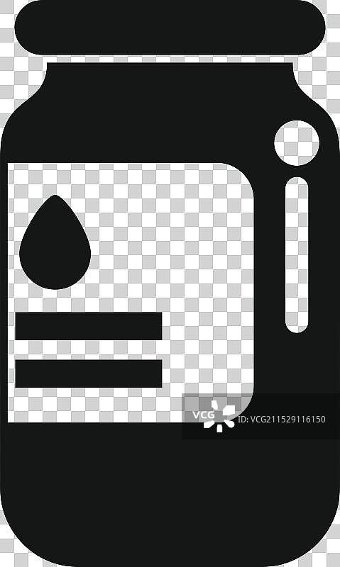 墨水瓶图标，代表打印和喷墨打印图片素材