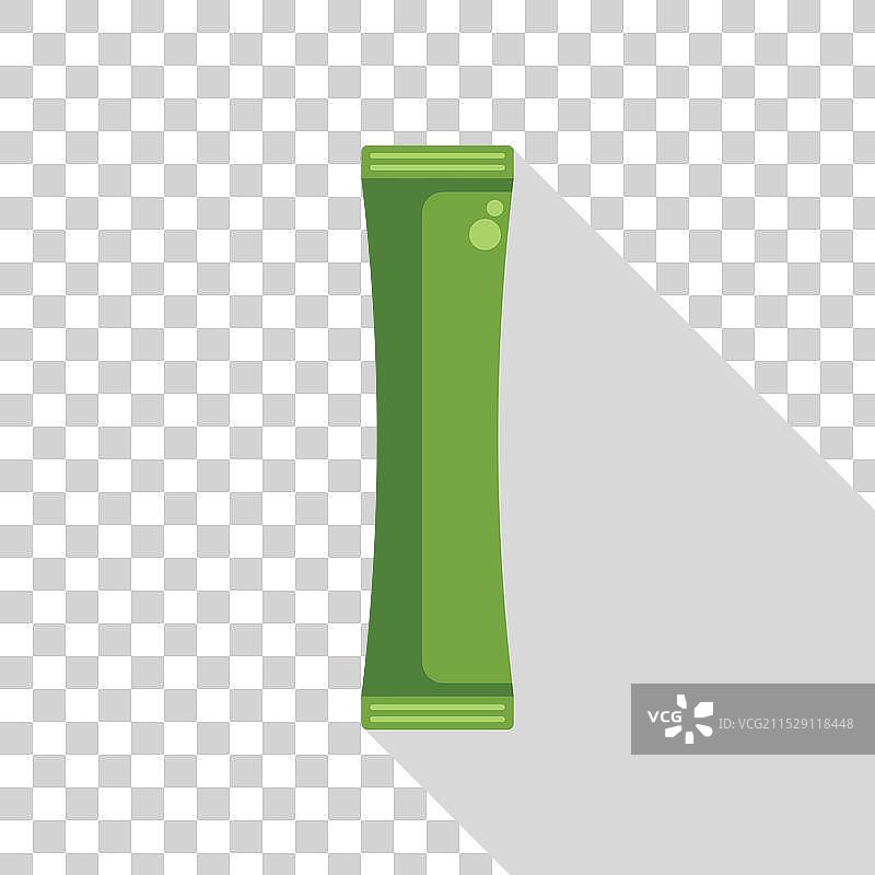 绿色一次性糖包包装棒图片素材