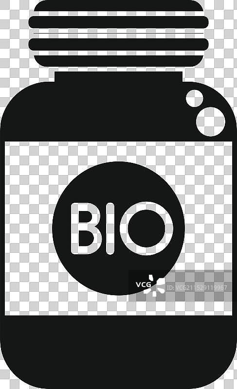 有机和环保的生物罐图标图片素材