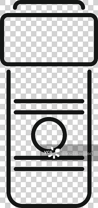 蛋白粉的线条图标风格图片素材