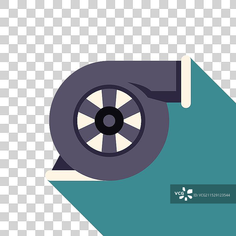 涡轮增压器通过增加压力来提升发动机性能图片素材