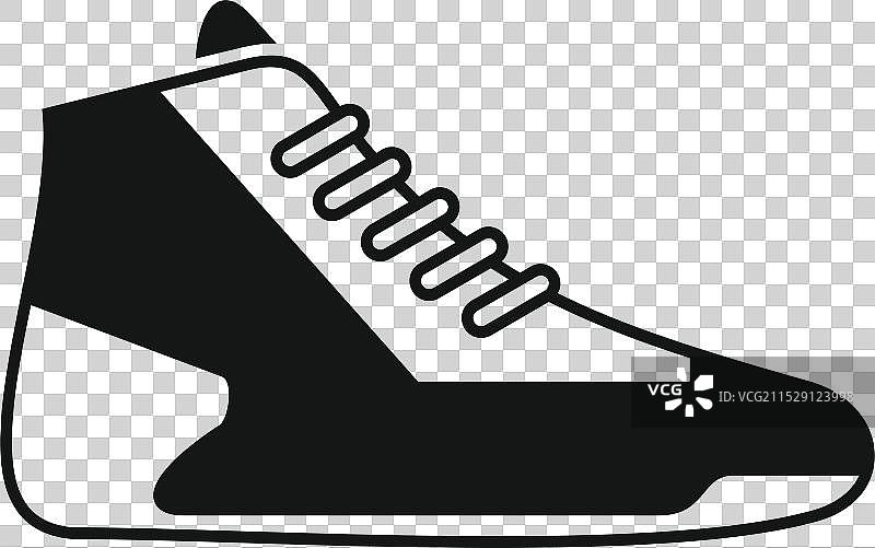 运动鞋代表健康生活方式图片素材