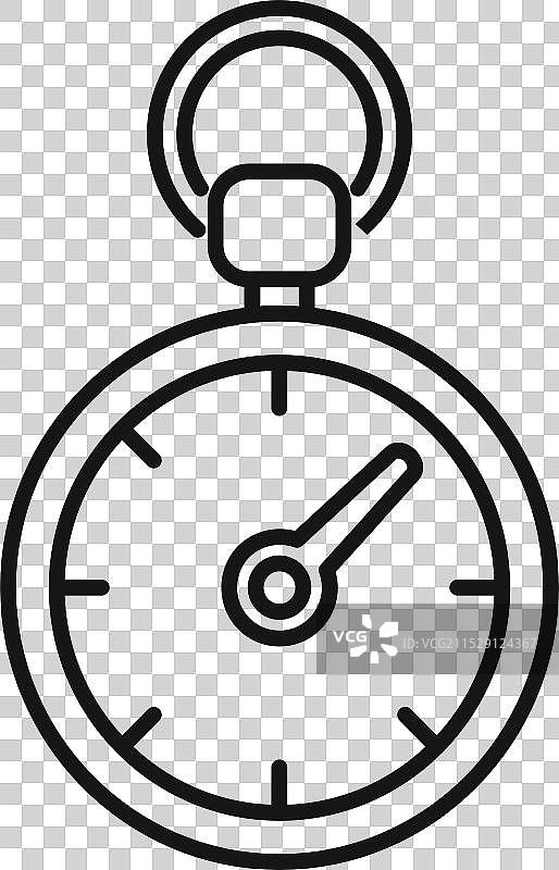 快速流逝时间的怀表图标图片素材