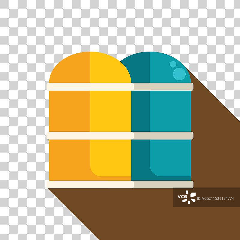 农田上平坦地面上的粮仓筒仓图片素材