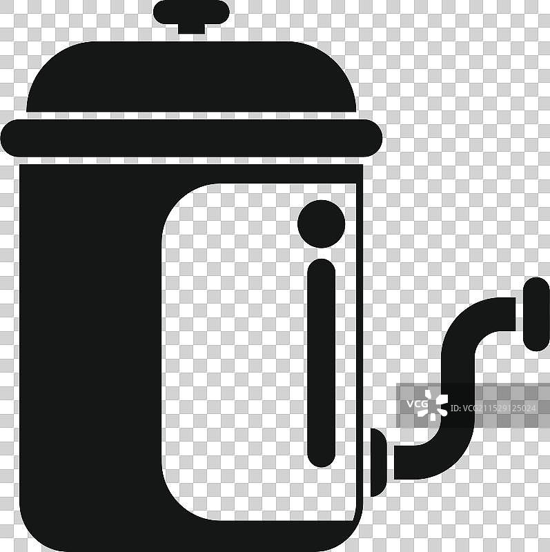 现代水净化器产生洁净饮用水图片素材