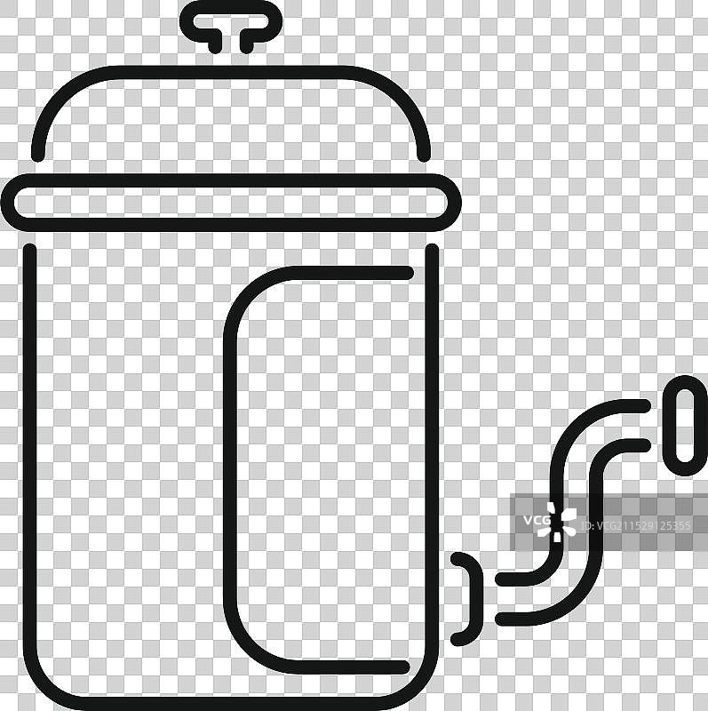 法式压滤咖啡壶冲泡美味的黑咖啡图片素材