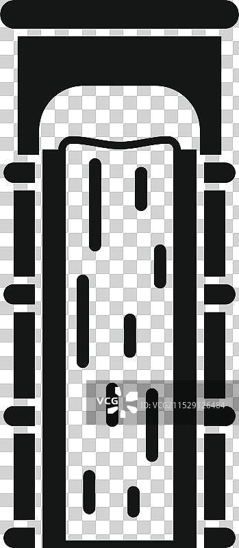 水上乐园滑水道结构，享受夏日乐趣图片素材