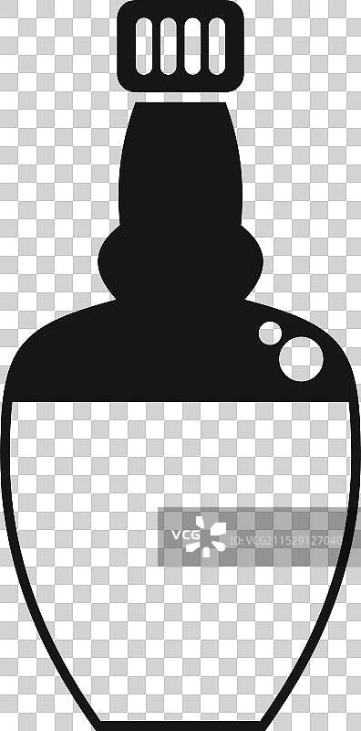 简单的酒瓶图标图片素材
