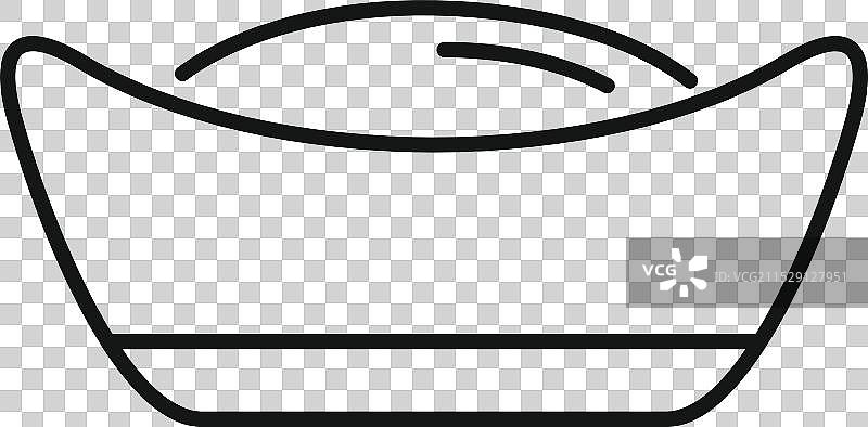 代表财富的中国金元宝图片素材