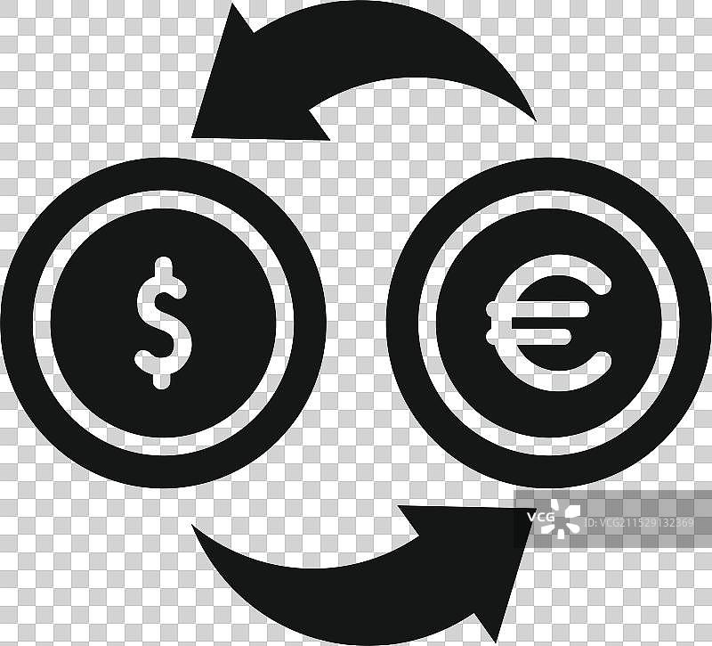 货币兑换图标显示美元兑换图片素材