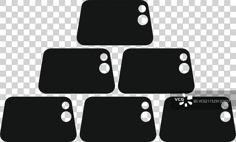 金条形成金字塔形状，象征着图片素材