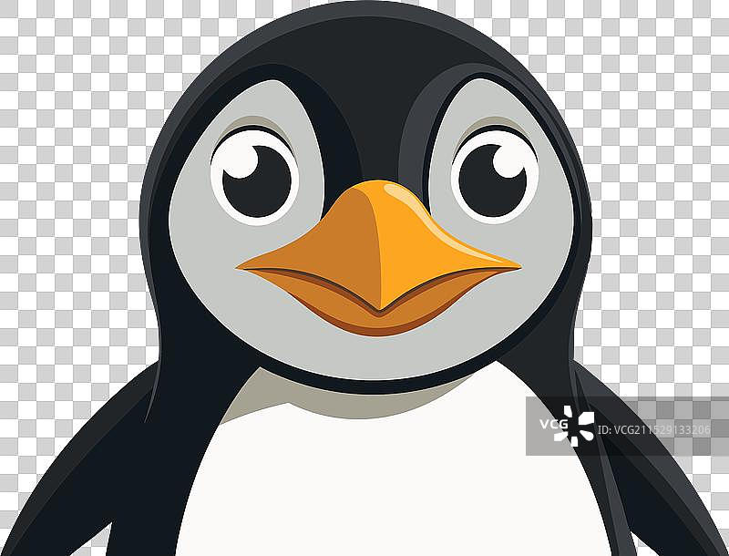 好奇的企鹅图片素材